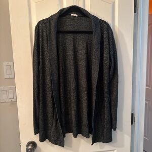 Ardene Charcoal Open-Front Cardigan